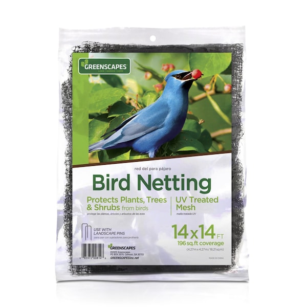 Greenscapes Greenscapes 14 ft. L X 14 ft. W 1 pk Bird Netting 46658 - main